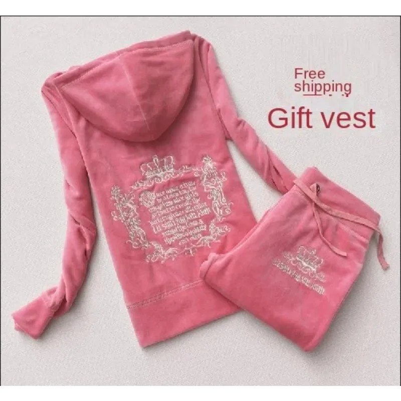 Textile Sewing Kit - JC-بدلة رياضية مخملية نسائية ، قطيفة