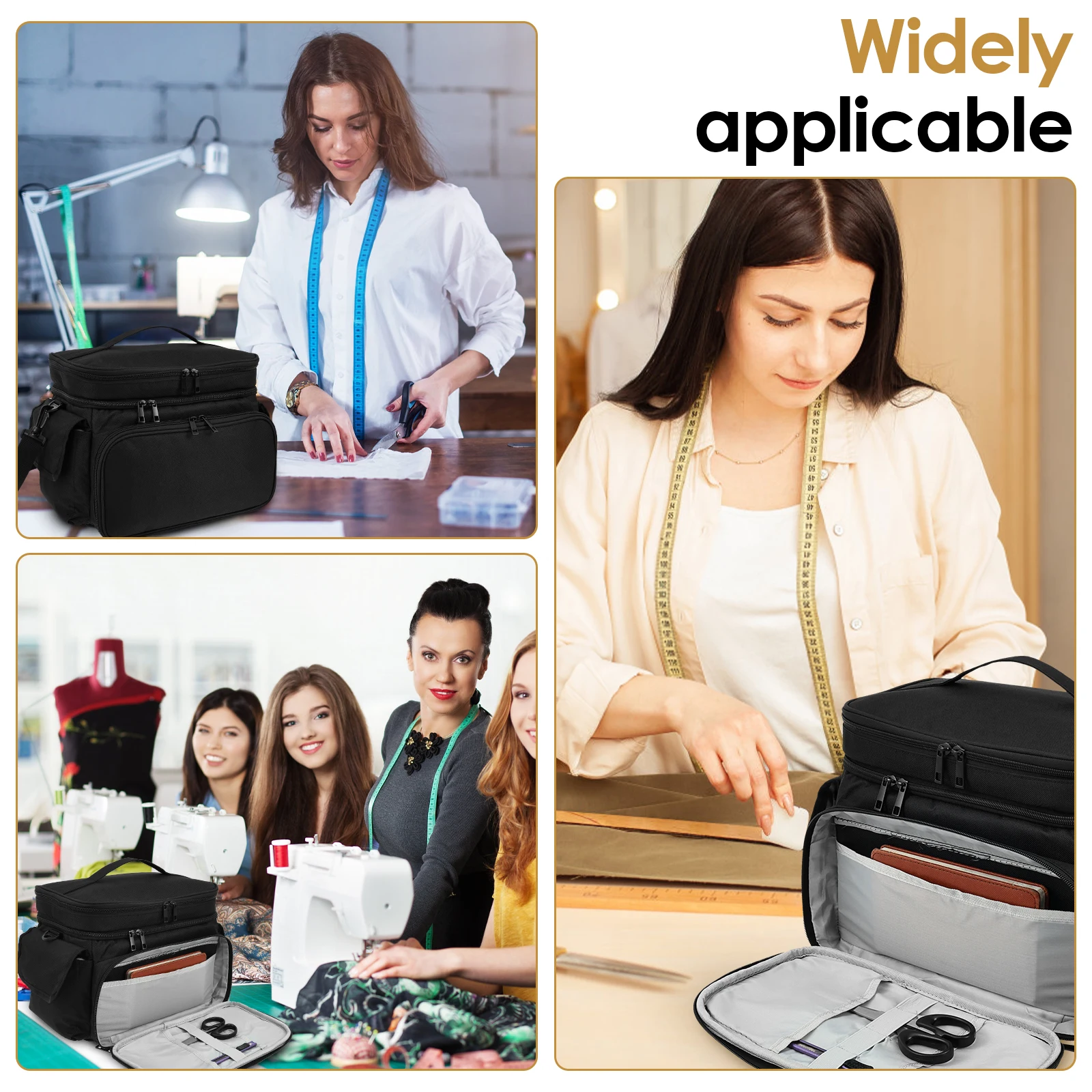 حقيبة خياطة كبيرة لتخزين خيوط  - مراجعة Textile Sewing Kit وسعره
