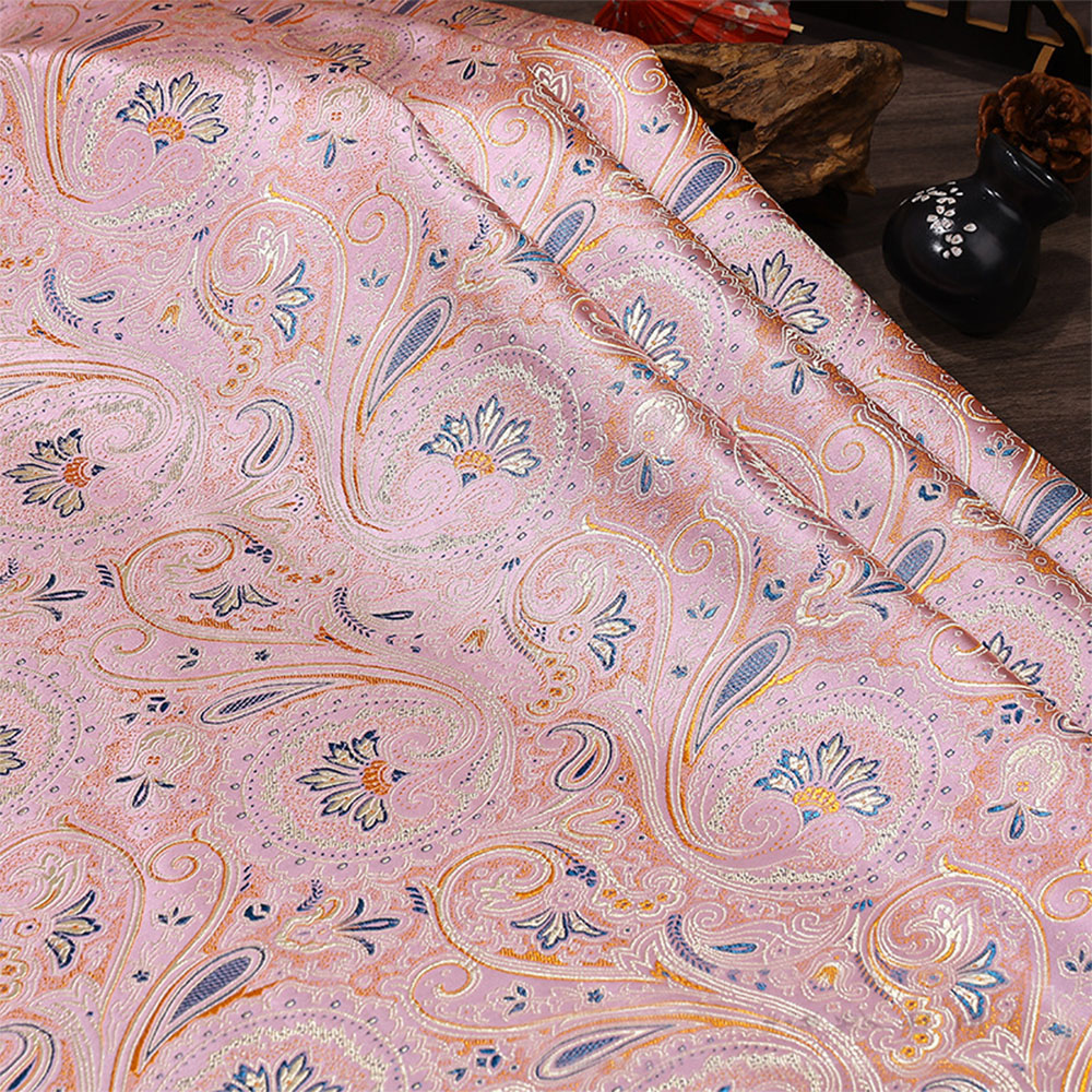 قماش جاكار بنمط زهور حلزوني 50 - مراجعة Sewing In Textile وسعره