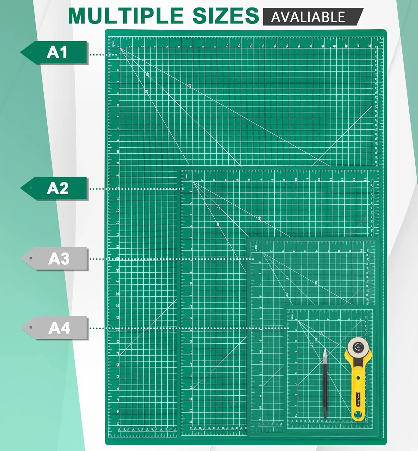 A2 A3 A4 A5 بولي كلوريد الفيني - مراجعة Cutting Mat Self Heal وسعره