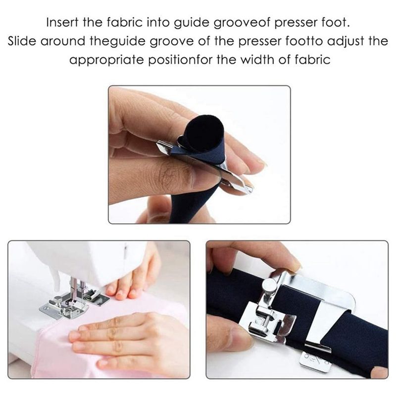 طقم قدم ضاغطة للحياكة بحافة مل - مراجعة Rolled Hem Foot وسعره