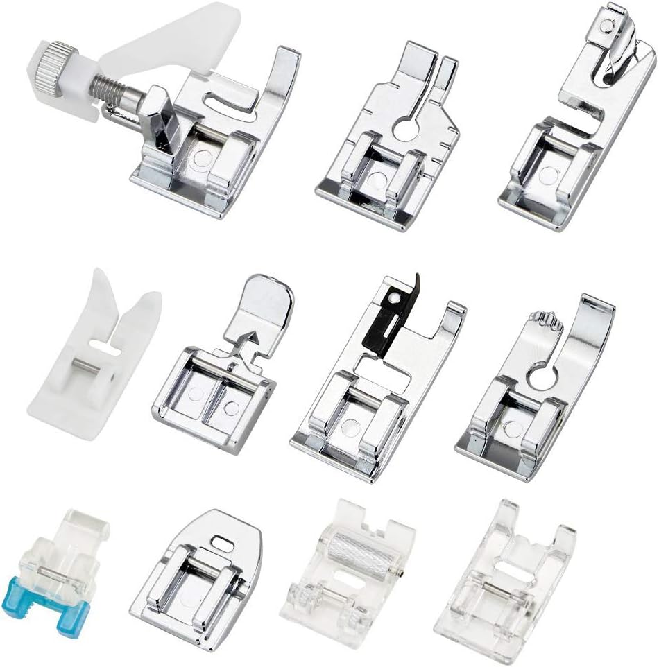 مجموعة من 11 قطعة من أقدام الخ - مراجعة Textile Sewing Kit وسعره