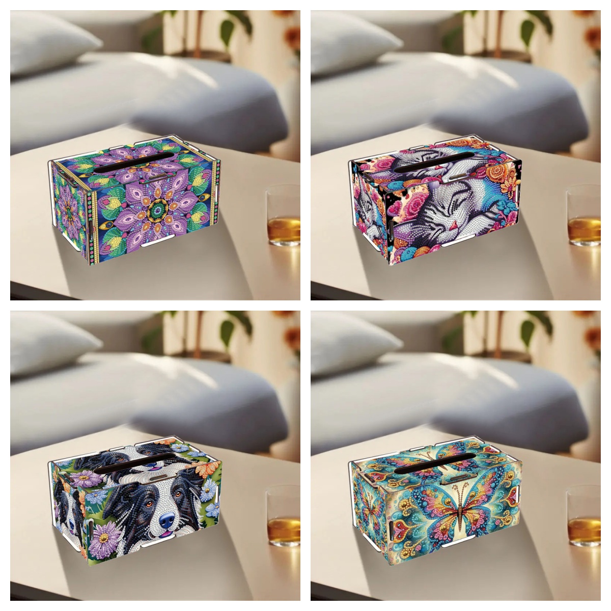 مجموعة رسم بالألماس على شكل حي - مراجعة Pattern Tissue Paper وسعره