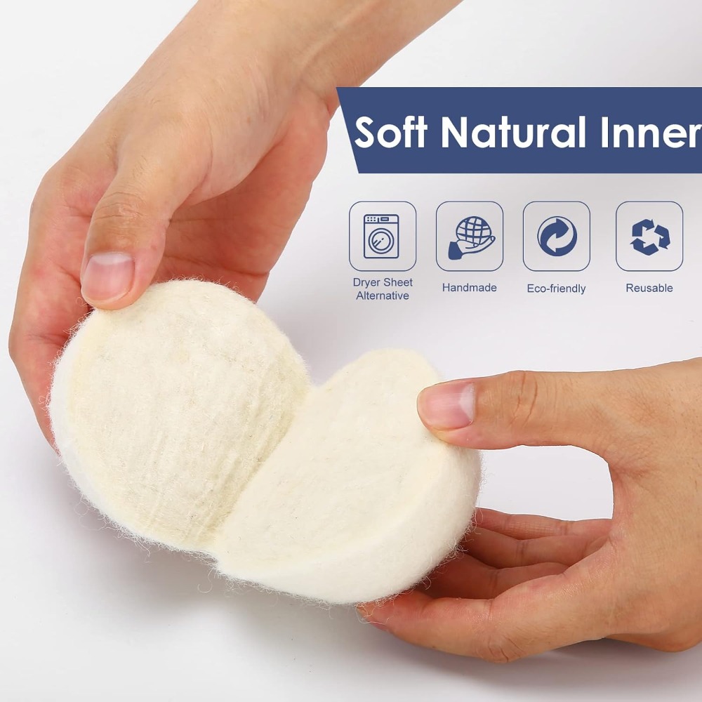 كرات تجفيف صوفية يدوية الصنع ك - مراجعة Fabric Softener Sheet وسعره
