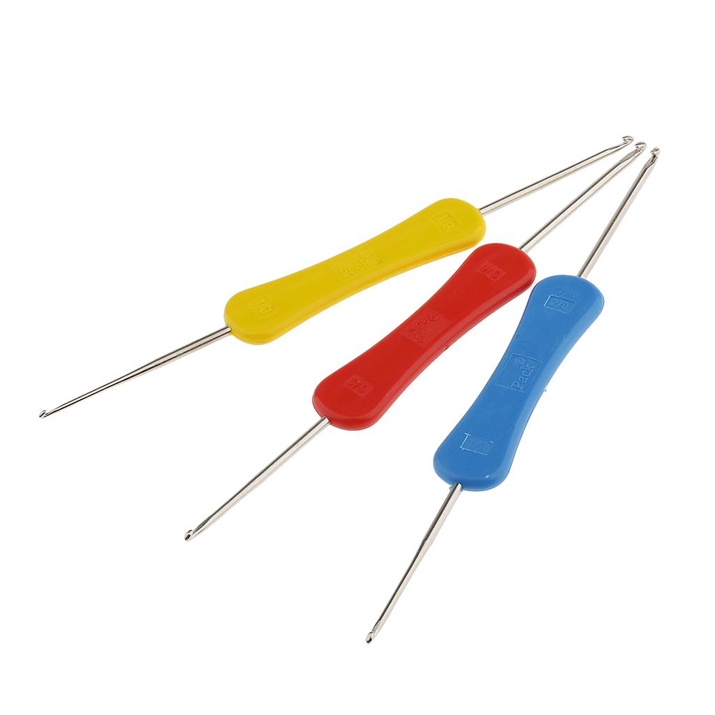 3 خطافات كروشيه ذات قبضة مزدوج - مراجعة Textile Sewing Kit وسعره