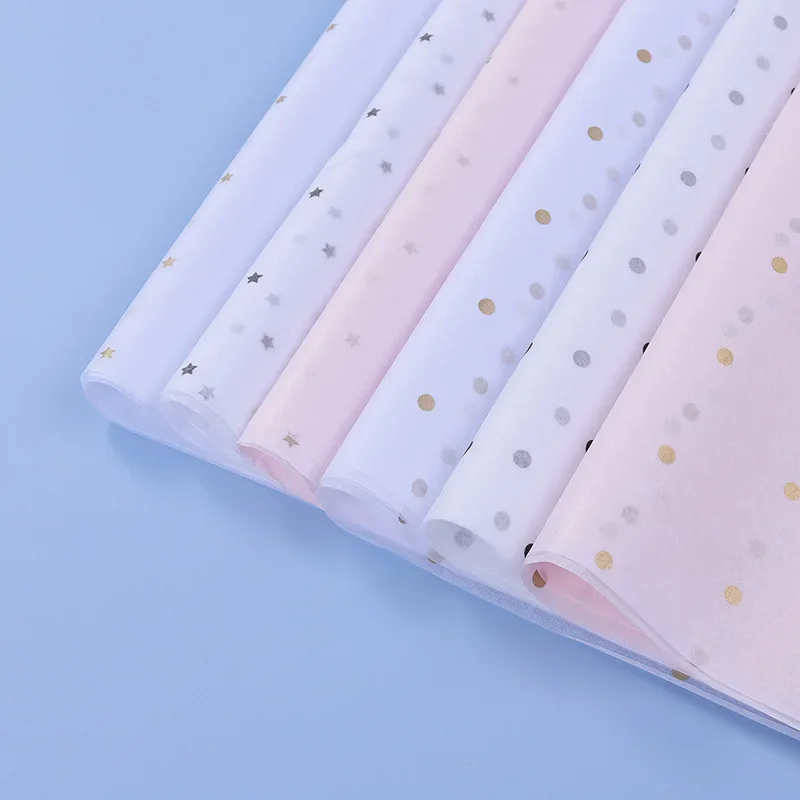 10 ورقة/مجموعة 50*70 سم ورق تغ - مراجعة Pattern Tissue Paper وسعره